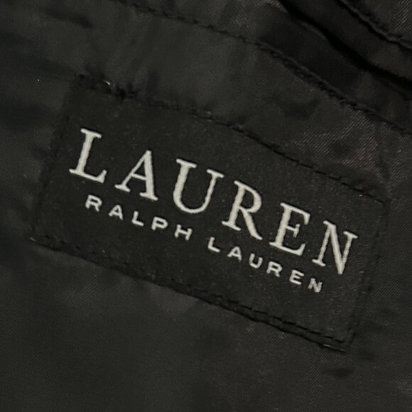 Ralph Lauren Black Label Wool Blend Peacoat Sz 44W Medium Weight Classic - Picture 5 of 6